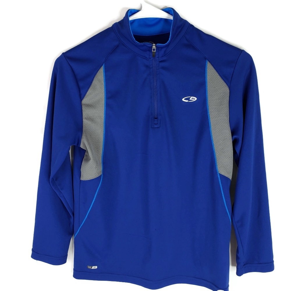 Champion sweatshirt blue zip size Medium boy's C9